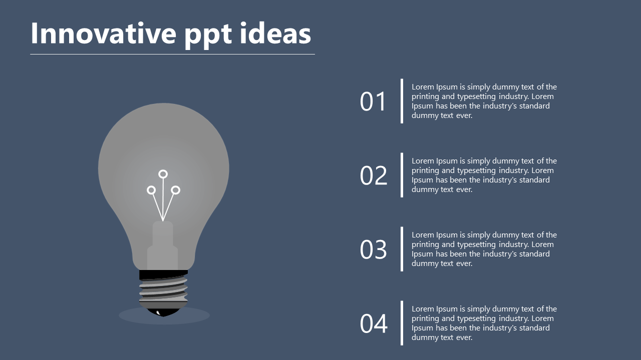 Download the Best Innovative PPT Ideas Presentation Slides